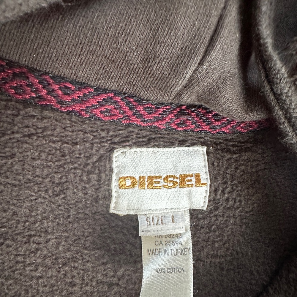 Diesel Chocolate Brown Hoodie - Picture 3 of 3